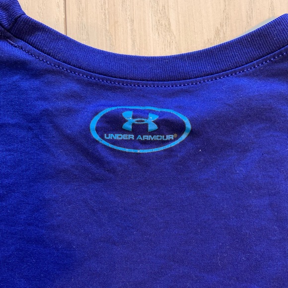 Blue Under Armour Heatgear Long Sleeve Tee - Picture 6 of 6